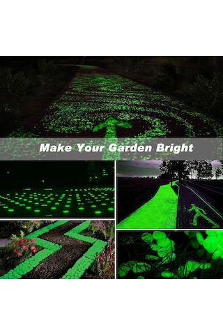 Xiyyadms Turuncu Işıyan Taşlar - Bahçe Akvaryum Dekoratif Resin Kiremitler - 100 Adet Fosforlu Renkli Yumuşak Taş Seti