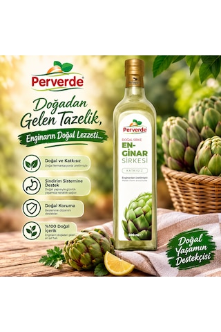 Doğal Fermantasyon Enginar Sirkesi 2'li Avantaj Seti 2x500 Ml - Katkısız & Geleneksel Cam Şişe