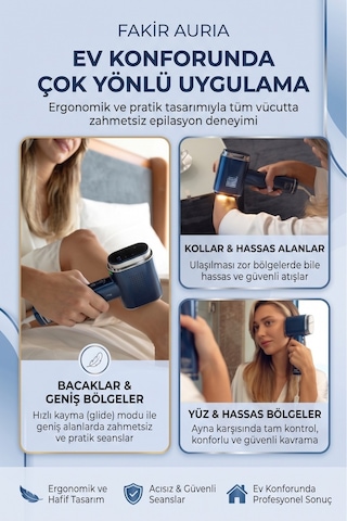 Fakir Auria IPL Lazer Epilasyon Cihazı