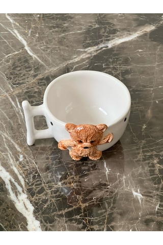 Meggdecor Teddy Bear 1 Adet Kabartma Kupa 300ml Renkli