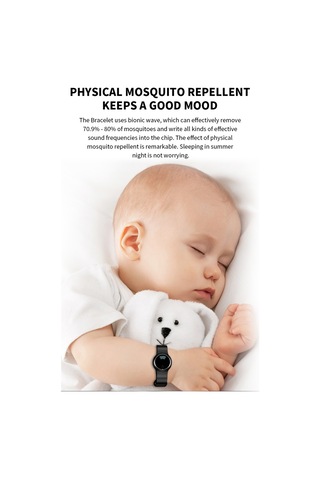 Xindoker Q9 Ultrasonik Kovucu Bileklik - Su Geçirmez Dış Mekan Kol Saati, Çocuk-yetişkin-hamile Uyumlu, 7 Gün Süreli Kullanim