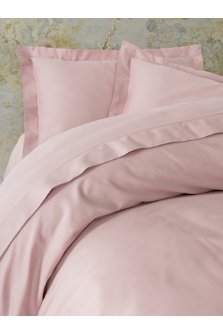 Cotton Box Elegant Saten Çift Kişilik Nevresim Takımı Pudra Pudra