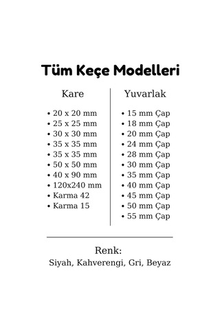 Lexroo Siyah Keçe 48 Adet 2 Cm Daire Yapışkanlı Sandalye, Masa, Koltuk Altı Parke Koruma Yuvarlak