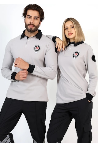 Yeni Tip Güvenlik Uzun Kol Penye Tişört Gri