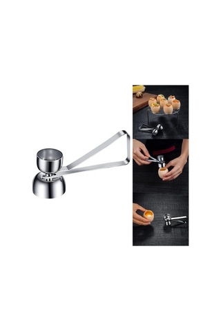 Fastbuy Çift Uçlu Yumurta Açacağı - Paslanmaz Çelik - Kolay Kabuk Soyma - Mutfak Aracı Diğer