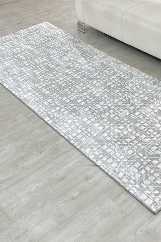 Lüle Halı Petek Dokulu Düz Renk Kaymaz Taban Yolluk Halı Lsmpebej1