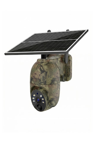 Inox-229 4g Kamuflajlı Solar Güneş Enerjili Mini Ptz Güvenlik Kamerası - Doğaya Uyumlu Dış Mekan Akıllı Kamera