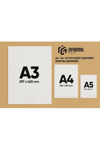 İnformal Fotokopi Kağıdı Premium Kalite A3 80 Gr 100 Yaprak