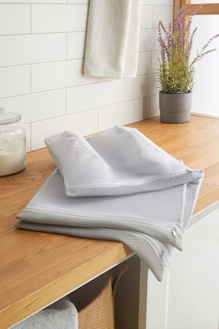 Malzek 2 Adet Beyaz Ayakkabı Yıkama Filesi Eko Beyaz