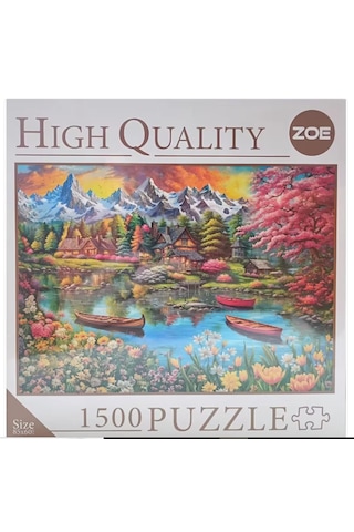 High Quality 1500 Parça Puzzle Göl Evi 1662