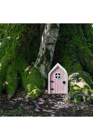 Minyatür Peri Cücesi Ev Kapısı - Bahçeler, Ağaç Heykelleri Ve Bahçe Dekoru İçin Açık Hava Ahşap Peri Kapısı, Hayal Gücüne Sahip Alanlar İçin Mükemmel