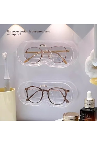 Geeroyoo Duvar Montlu Gözlük Tutucu - Ev, Yatak Odası, Banyo İçin Güneş Gözlüğü, Güneş Gözlüğü, Kontakt Lens Depolama Rafı Sf2361 Diğer