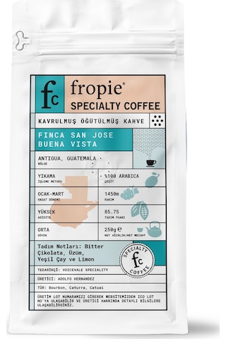 Fropie Nitelikli Kahve Guatemala Öğütülmüş 250 G