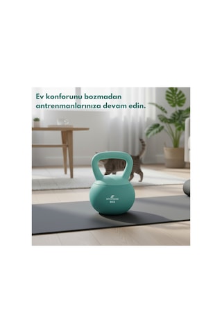 Soft Kettlebell 10 Kg Evde Spor Aleti Crossfit & Fitness Ağırlık Kaymaz Kaplama