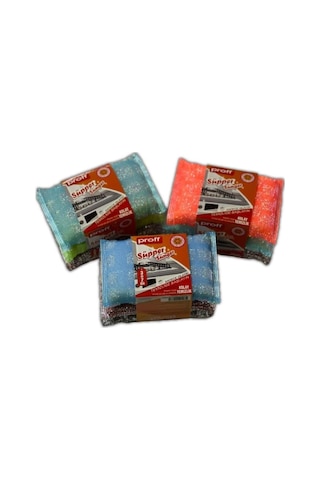 Grimorlife 9 Adet Telli Özel Dokulu Mikrofiber Bulaşık Süngeri