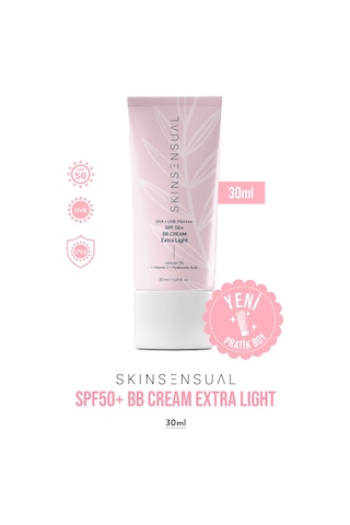 Skin Sensual BB Krem Extra Light 30ml SPF50 PA++++ | Leke Karşıtı, Aydınlık Cilt Görünümü | UVA/UVB Koruma