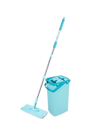 Omnipazar Flr-f0394 Sihirli Slim Tablet Mop Temizlik Kovası Turkuaz