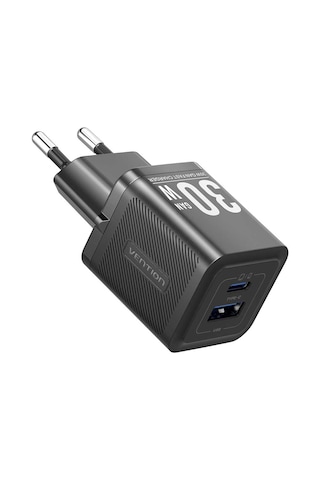 Vention 30w Gan Çift Çıkışlı 1xusb-c 30w + 1xusb-a 30w Hızlı Şarj Cihazı İphone Uyumlu