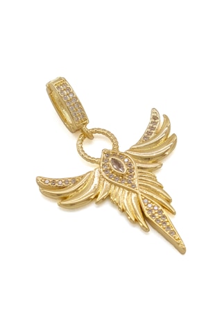 Ajda Charm Çelik Altın Kaplama Kadın Melek Model-chr-123 Gold