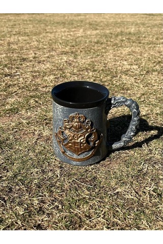 Dükkan Design Hogwarts Seramik Kabartma Kupa Çok Renkli