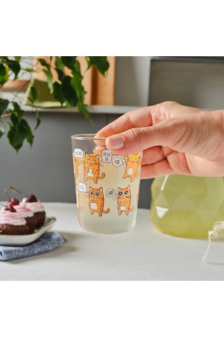 Emsan Kedi Çocuk Meşrubat Ve Su Bardağı 315 Ml Multicolor