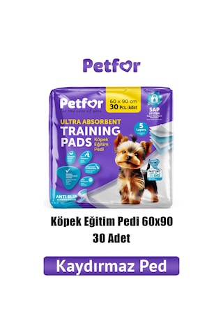 Petfor Köpek Eğitim Pedi 60x90 Kaydırmaz Bantlı 30 Adet
