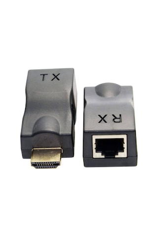 Wozlo 30m Hdmi Rj45 Dönüştürücü Kayıpsız Tek Kablo 4kx2k 1080p Hdcp Cat5e/cat6 Hdmi Extender Uzatıcı