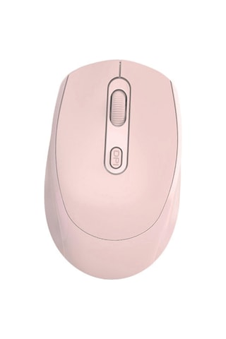 Kablosuz Optik Fare 2.4ghz Bluetooth Çift Modlu Usb Fare Yüksek Hassasiyetli 1600dpı Ergonomik Tasarım Bilgisayar Faresi Pembe