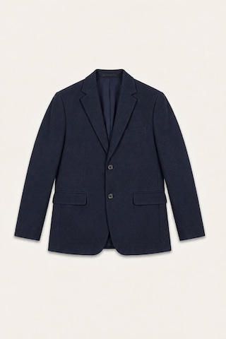 Defacto Slim Fit Çentikli Yaka İki Düğmeli Blazer Ceket F7690ax26aunv64 Lacivert-nv64