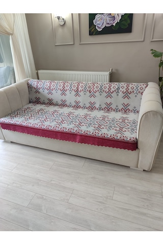 Koltuk Örtüsü Kaymaz Kilim Kırmızı