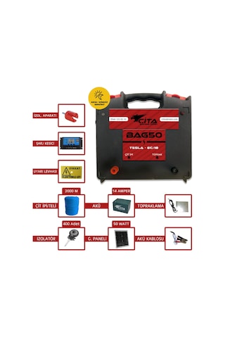 50 Dönüm İçin Güneş Panelli Ve Akülü Hazır Elektrikli Çit