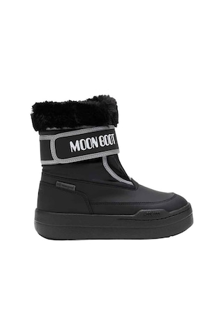 N001 Black Bot Kız Çocuk 80d3440030-n001 Moon Bootmb Jr Park Strap Siyah