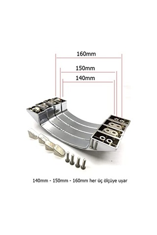 Ay Kulp 140mm 150mm Veya 160 Mm 2 Kapaklık Ayk-02 Çok Renkli