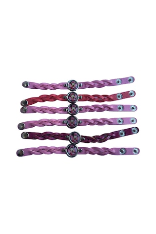 6 Ad Pembe Minnie Mouse Bileklik Doğum Günü Kız Parti Hediyelik