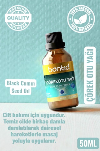 Çörekotu Yağı 2x50 Ml , Cilt Ve Saç İçin Soğuk Sıkım Yağ 100 ML