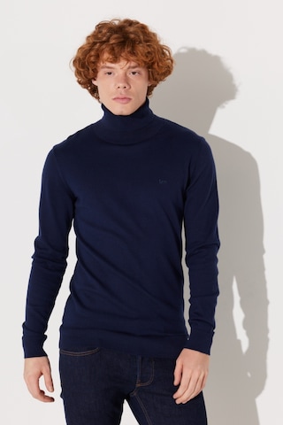 Lee Regular Fit Normal Kesim Pamuk Balıkçı Yaka Lacivert Tirko Kazak L83CKFHY Lacivert