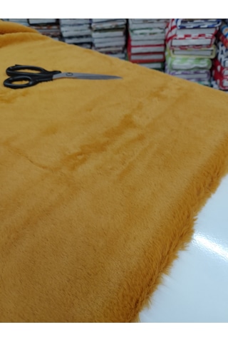 Toskana Peluş Kumaş Hardal Sarı