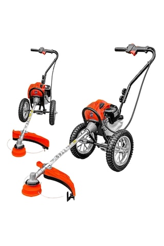 Moonshop ÇM005 Pro Alman Seri Benzinli Tekerlekli 5 HP Çim Biçme Makinesi Tırpan Tam Profesyonel - Yüksek Performans Yakıt Tasaruflu 06008A6501