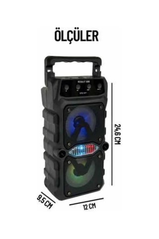 Znv Zenvia Mey İthalat Büyük Boy Bluetooth Hoparlör Çoklu Bağlantı Çift Çıkışlı Taşınabilir Kesintisiz
