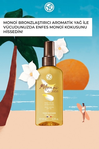 Cildin Besleyici Ve Nemlendirici Bronzlaştırıcı Aromatik Yağ 125 Ml