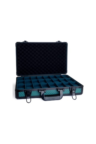 No Signal Premium Metal 24 Bölmeli Saat Taşıma Çantası Haki