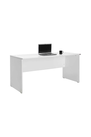 New York Ofis Ve Çalışma Masası - Parlak Lake Beyaz 160x75x76 Cm Gxyxd