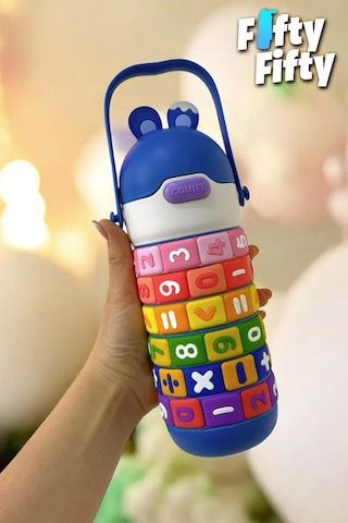 Vagonlife 430 Ml Pipetli Çelik Termos Askılı Matematiği Sevdiren Su Matarası -ffvgn30031-430ml Mavi