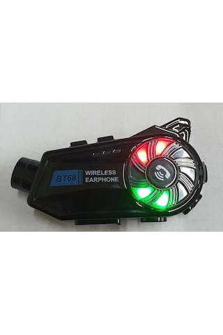 Bt68 Kameralı Intercom Motosiklet Bluetooth Kask Kulaklık Ses Kon