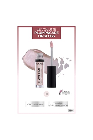 Note Cosmetique Le Volume Plump & Care Lipgloss Nemlendirici Dudak Parlatıcısı - 18 Only You - Pembe