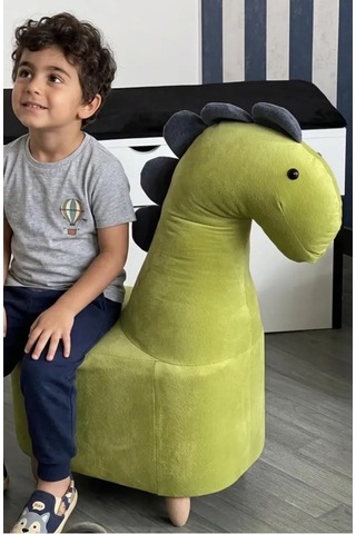 Zooturak Dinozor Puf Çocuk Koltuğu Yeşil - Açık Yeşil
