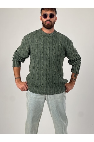 Haki Triko Erkek Sweatshirt Coc1034 Haki