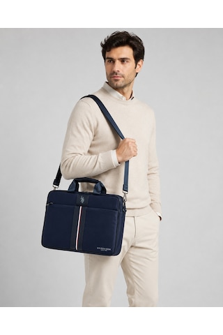 U.S. Polo Assn. U.s. Polo Assn. Lacivert Laptop Çantası 15.6 İnç Uyumlu Omuz Askılı Evrak Ve Bilgisayar Çantası 26058