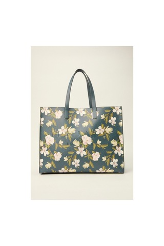 3.1 Phillip Lim Lacivert Floral Desenli Küçük Çanta İle Tarzınızı Yansıtın 0233 Orangeblue Cat