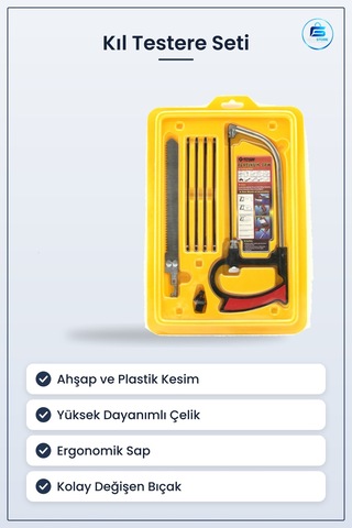 Kıl Testere Ve Ahşap Kesim Bıçağı Seti Metal Plastik Hobi Onarım